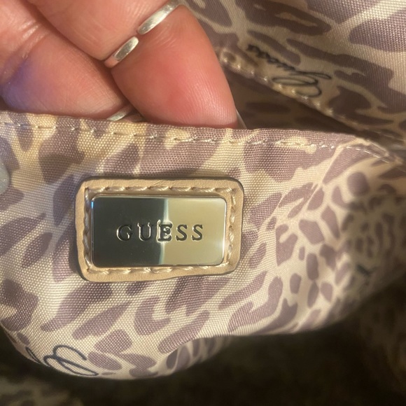 Guess Black and White Satchel - Picture 12 of 15